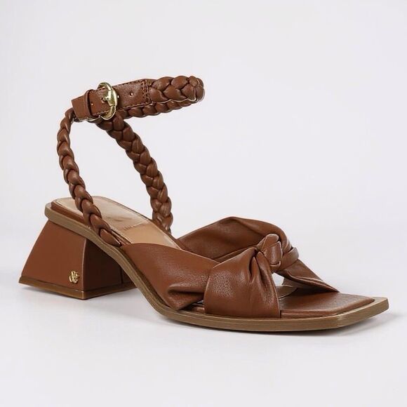 Sam & Libby Womens Sutton Adjustable Ankle Strap Sandal Dark Brown Size 8 NEW - Picture 2 of 13
